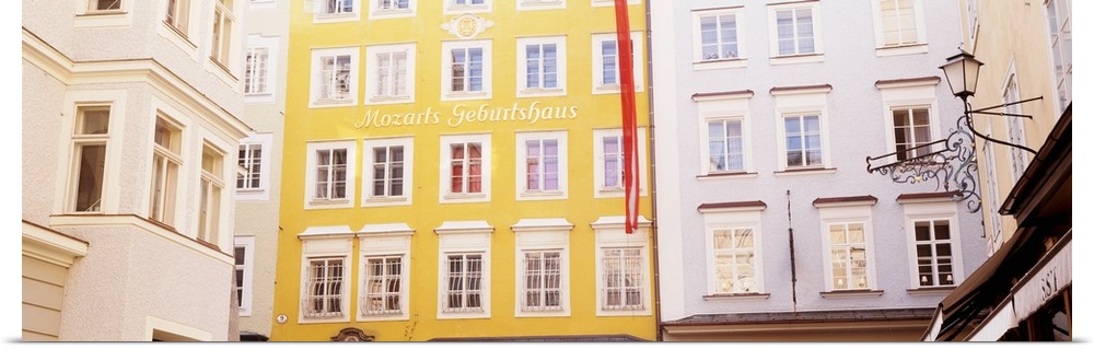 Austria, Salzburg, Mozart's Birthplace, Low angle view of the apartments