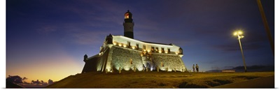 Barra Lighthouse at Dusk Salvador Bahia Brazil