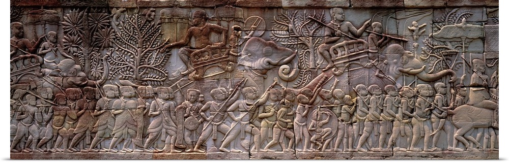 Poster Print Wall Art Enled Bas Relief Angkor Wat Cambodia Ebay Poster Print Wall Art Enled Bas Relief Angkor
