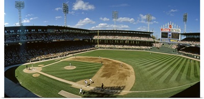 Baseball match in progress, U.S. Cellular Field, Chicago, Cook County, Illinois