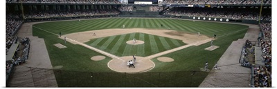 Baseball match in progress, U.S. Cellular Field, Chicago, Cook County, Illinois