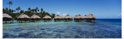 Beach huts on water, Bora Bora, French Polynesia