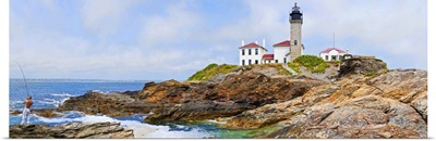 Beavertail Lighthouse, Narragansett Bay, Jamestown Island, Rhode Island