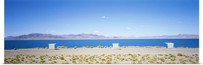 Blue sky over a lake, Pyramid Lake, Nevada