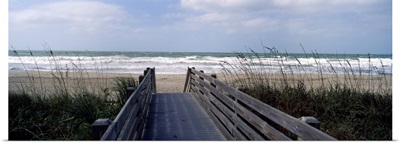 Boardwalk on the beach, Nokomis, Sarasota County, Florida,