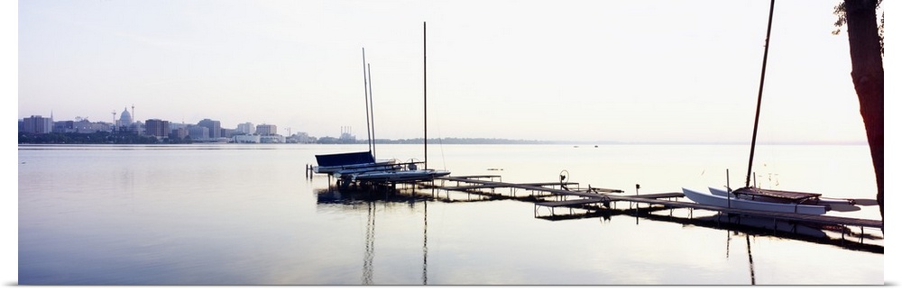 Boats at a harbor, Lake Monona, Madison, Dane County, Wisconsin
