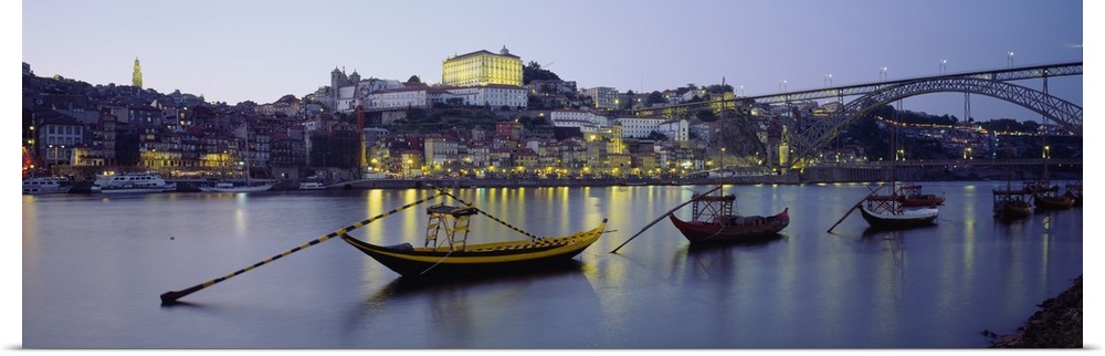 Boats in a river, Douro River, Porto, Portugal