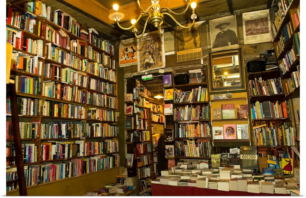Bookstore, Shakespeare And Company, Paris, Ile-De-France, France