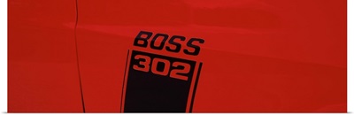 Boss 302 Emblem on a car