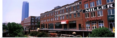 Bricktown Mercantile building along the Bricktown Canal, Oklahoma City, Oklahoma