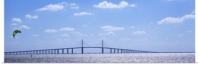 Bridge across a bay Sunshine Skyway Bridge Tampa Bay Florida