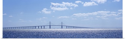 Bridge across a bay, Sunshine Skyway Bridge, Tampa Bay, Florida