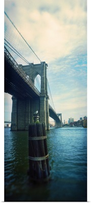 Bridge across a river Brooklyn Bridge East River Brooklyn New York City New York State