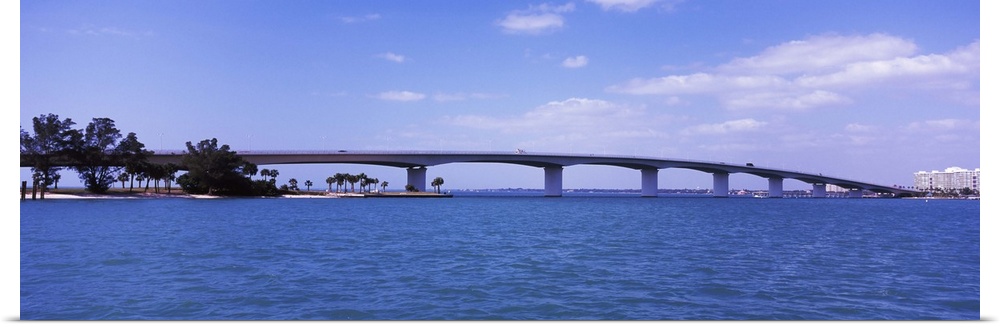 Bridge across the sea, John Ringling Causeway Bridge, Sarasota Bay, Sarasota, Sarasota County, Florida