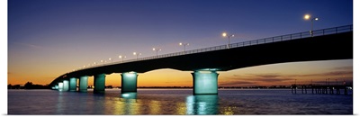 Bridge across the sea, Ringling Bridge, Harts Landing, Sarasota, Sarasota County, Florida,