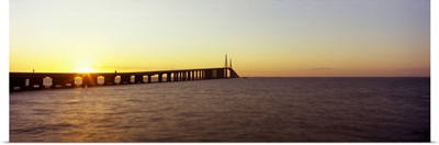 Bridge at sunrise Sunshine Skyway Bridge Tampa Bay St. Petersburg Pinellas County Florida
