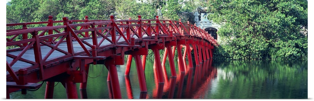 Bridge Hoan Kiem Lake Hanoi Vietnam