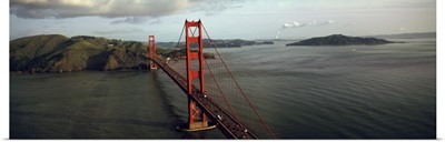 Bridge over a bay, Golden Gate Bridge, San Francisco, California