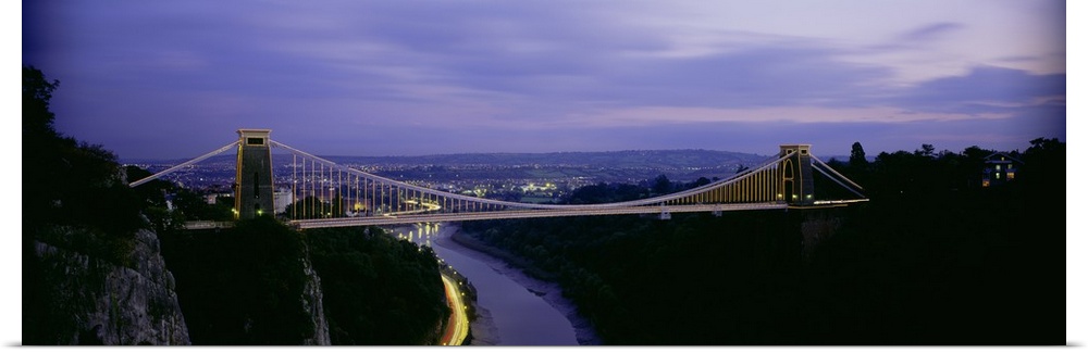 Bridge over a river, Clifton Suspension Bridge, Bristol, England