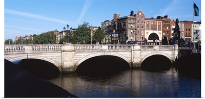 Bridge over a river, OConnell Bridge, Liffey River, Dublin, Republic of Ireland