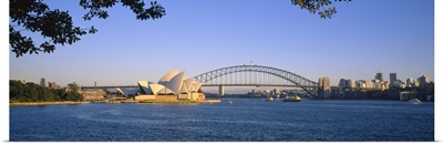 Bridge over water, Sydney Opera House, Sydney, New South Wales, Australia