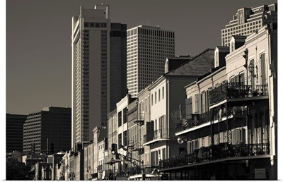 Buildings along a street, French Quarter, New Orleans, Louisiana