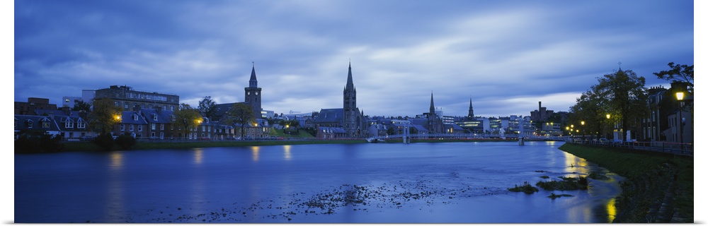 Buildings along the river, Inverness, Scotland