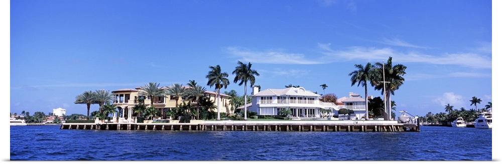 Buildings at the waterfront, Atlantic Intracoastal Waterway, Fort Lauderdale, Broward County, Florida