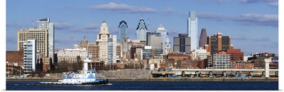 Buildings at the waterfront, Delaware River, Philadelphia, Philadelphia County, Pennsylvania