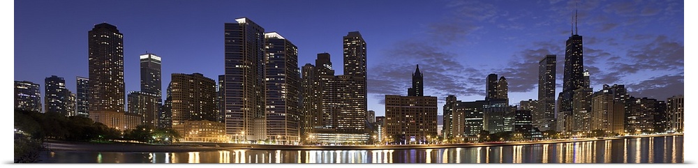 Buildings at the waterfront, Lake Michigan, Chicago, Cook County, Illinois, USA