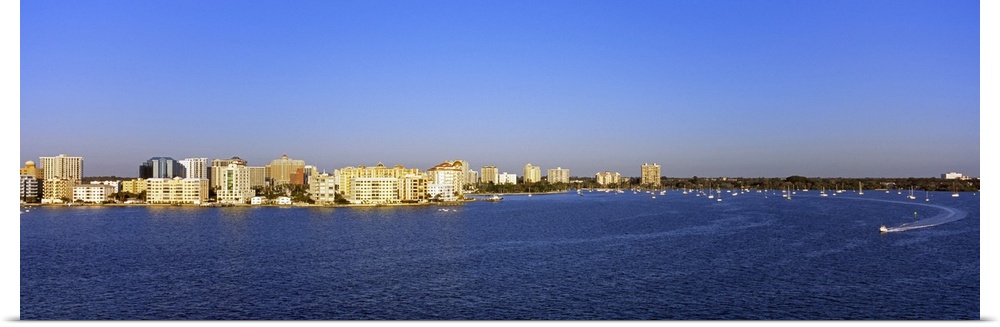 Buildings at the waterfront, Sarasota Bay, Sarasota, Florida