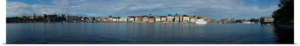 Buildings at the waterfront, Skeppsbron, Gamla Stan, Stockholm, Sweden