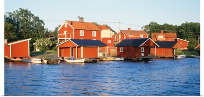 Buildings at the waterfront, Sweden