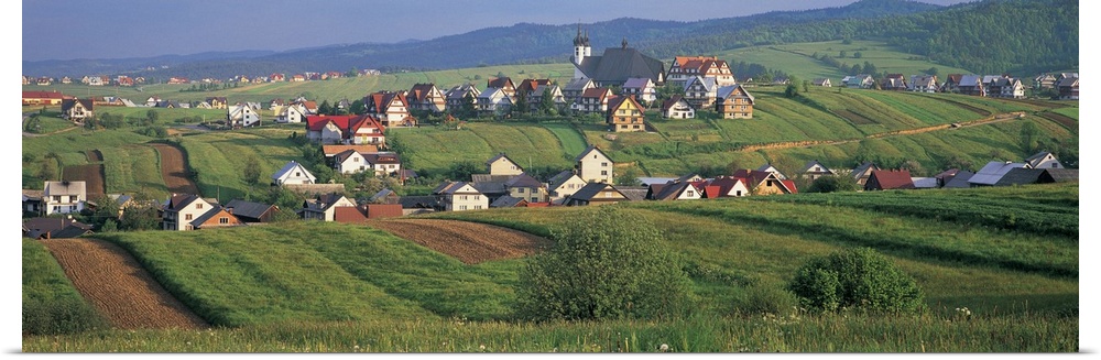 Buildings in a town, Kluszkowce, Tatra Mountains, Poland