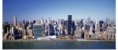 Buildings on the waterfront, Manhattan, New York City, New York State