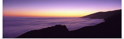 California, Big Sur, Marine Layer, Big Sur at dusk