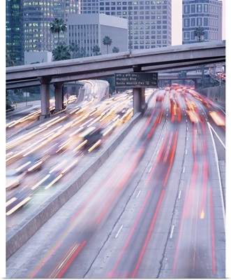 California, Los Angeles, Freeway traffic in Los Angeles city
