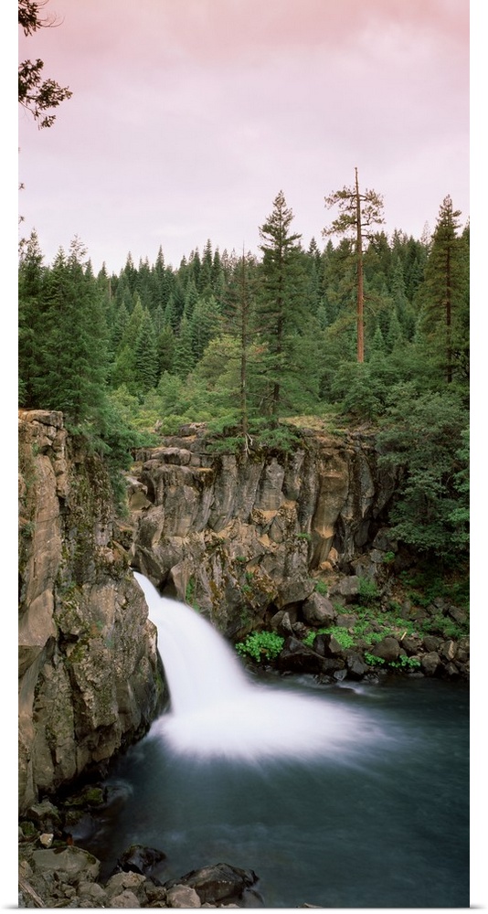 California, Shasta County, waterfall