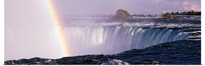 Canada, Ontario, Niagara, Rainbow over Niagara Falls