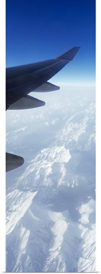 Canadian Rockies from Airplane Window
