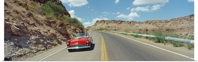 Car on a highway, Route 66, Kingman, Mohave County, Arizona,