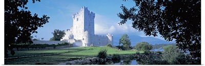 Castle in front of a park, Ross Castle, Killarney National Park, Killarney, County Kerry, Republic of Ireland