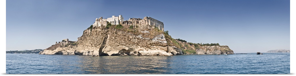 Castle on an island Castello Aragonese Ischia Island Procida Campania Italy