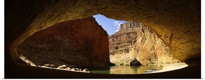 Cave near a river, Colorado River, Arizona