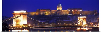 Chain Bridge Royal Palace Budapest Hungary