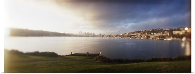 City at the waterfront with Gasworks Park in the background Seattle King County Washington State