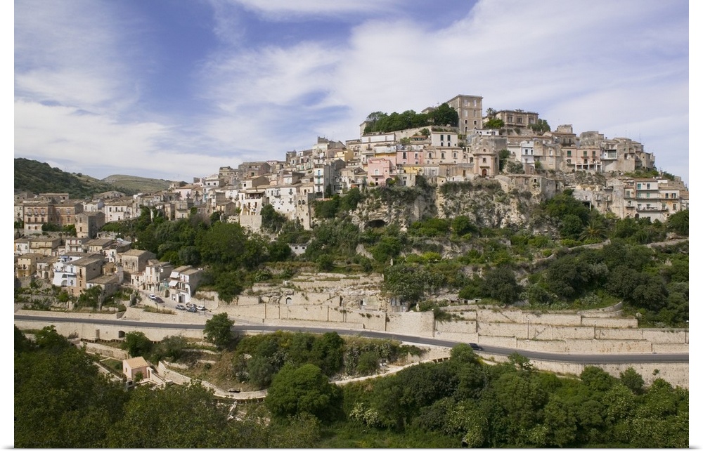 City on a hill, Ragusa Ibla, Sicily, Italy