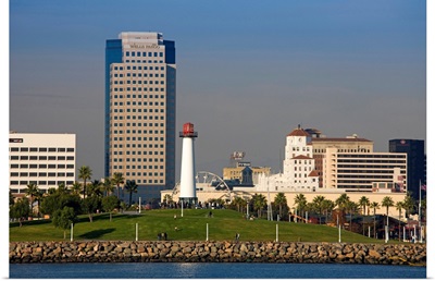 City viewed from a port, Long Beach, Los Angeles County, California