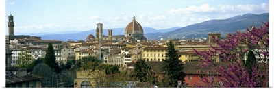 City with Florence Cathedral in the background, Florence, Tuscany, Italy
