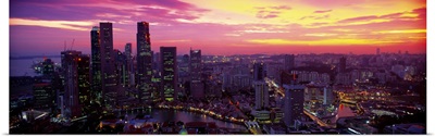 Cityscape, Sunset, Singapore